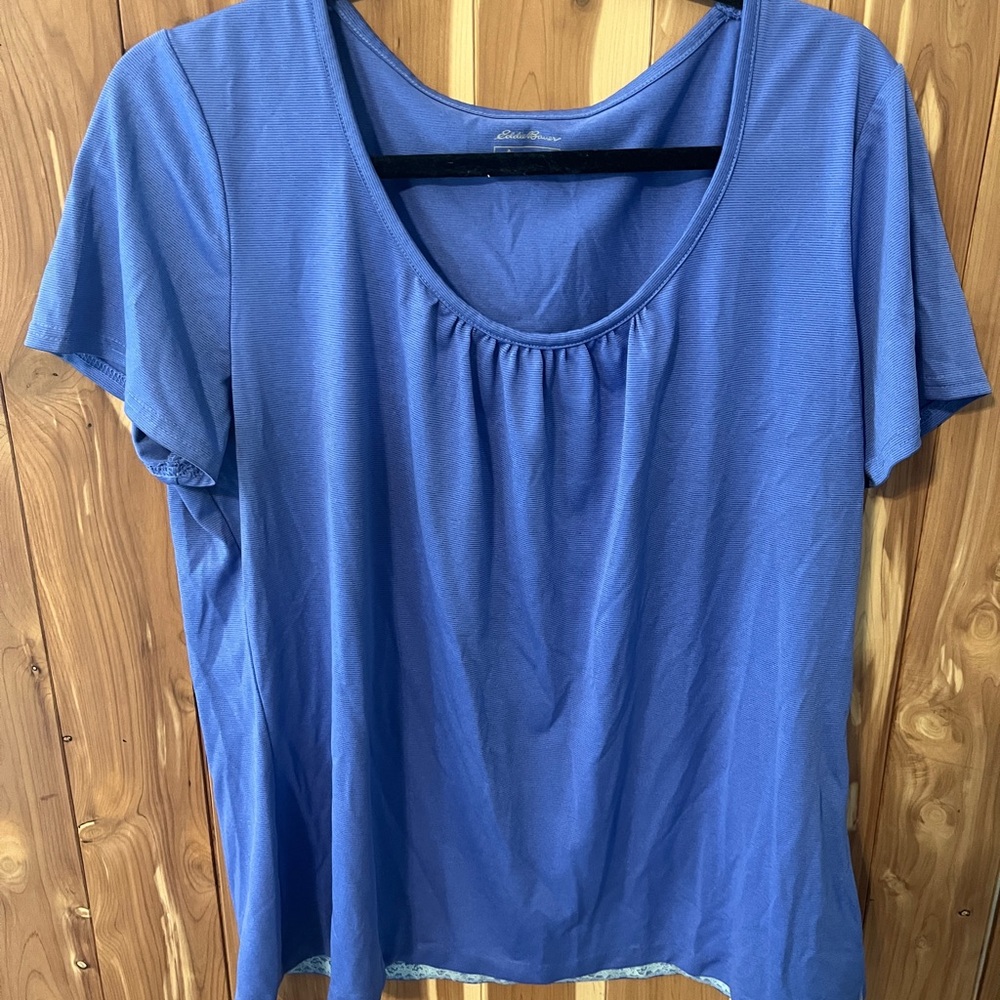 Eddie Bauer Blue Relaxed Crew Neck T-Shirt